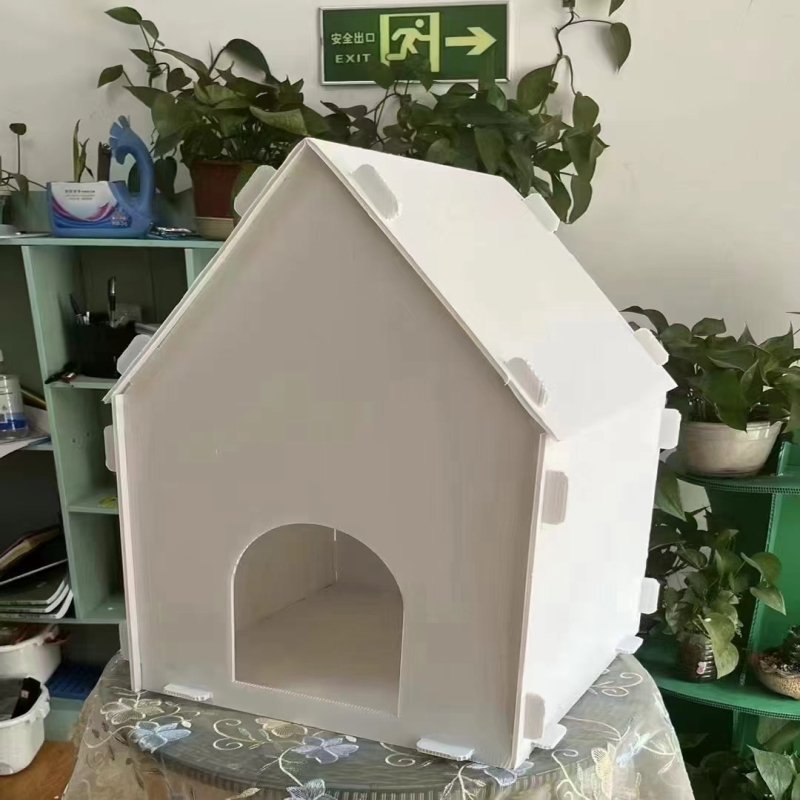 PP corrugated plastic pet house with pp hollow sheet