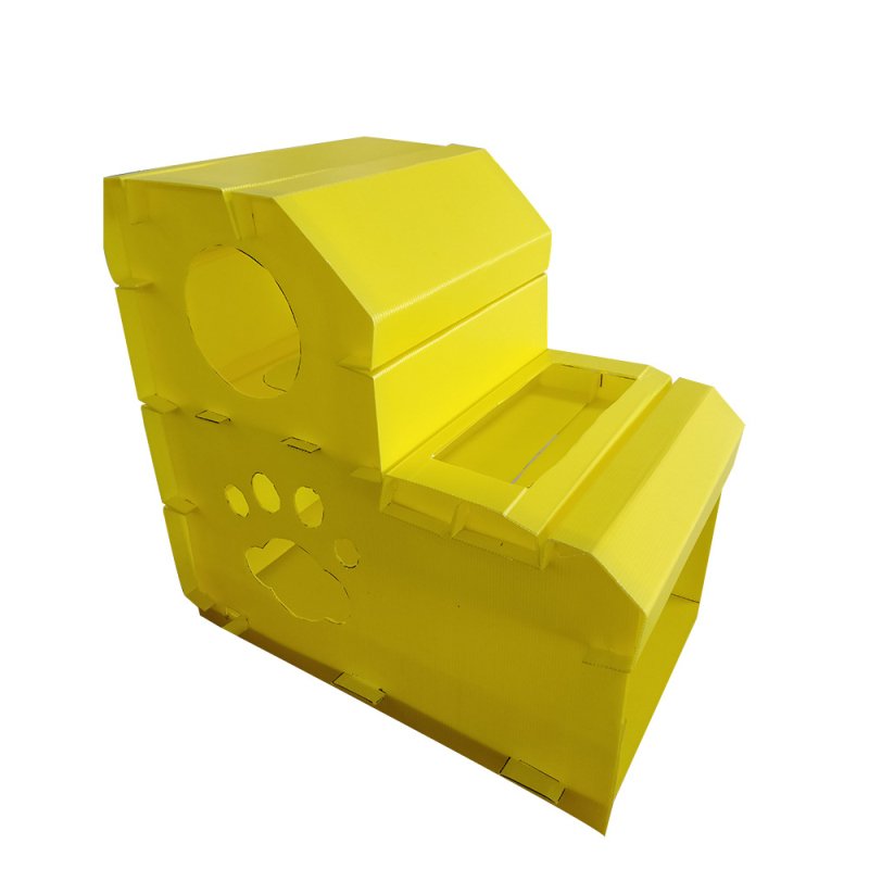 PP corrugated plastic pet house with pp hollow sheet