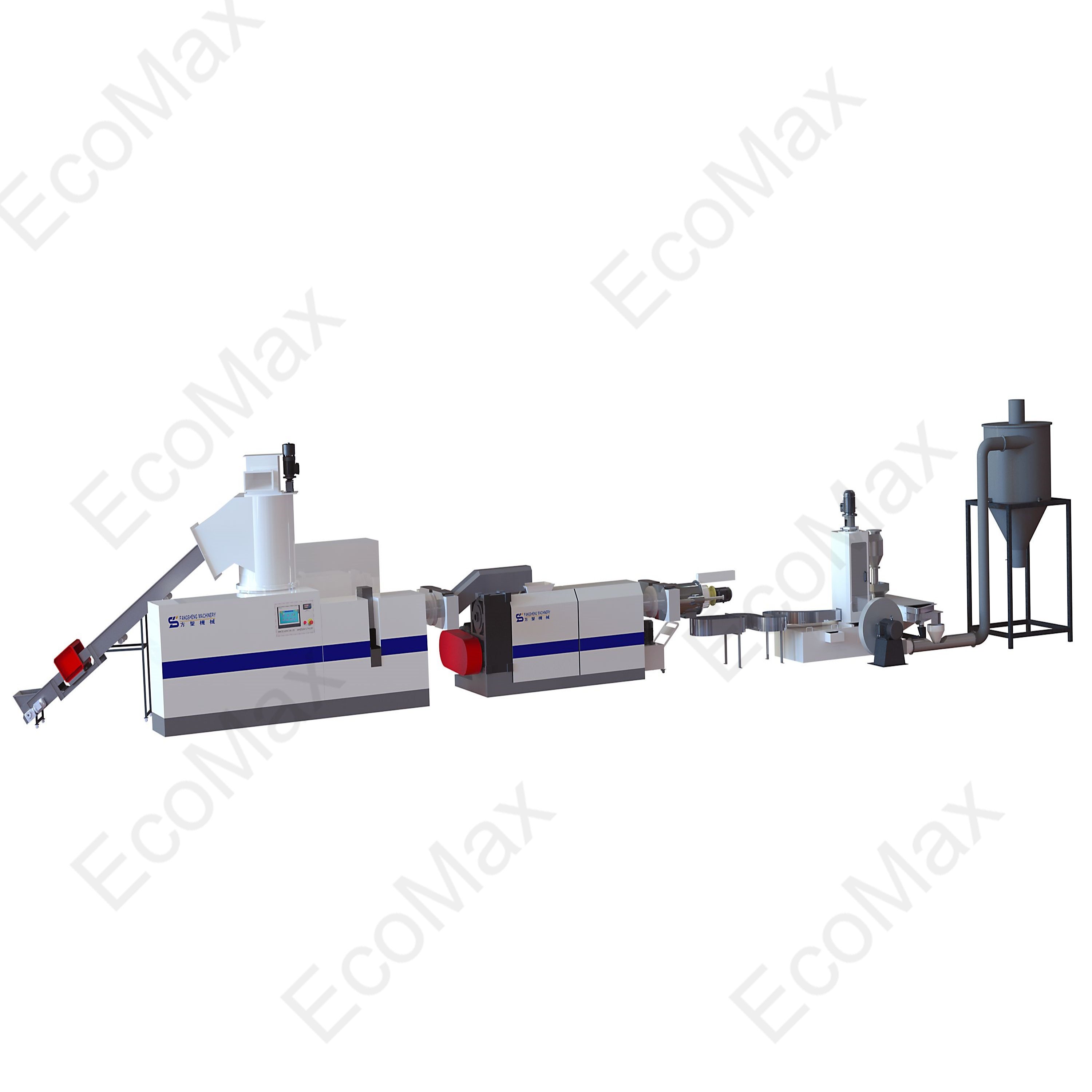 LDPE LLDPE HDPE PP PE Plastic Film Recycling Pelletizing Machine with Self-cleaning Filter