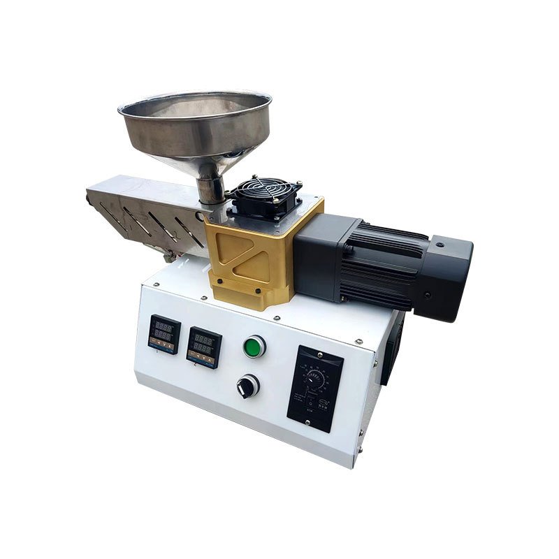 Single Screw Extruder Polymer Injection Molding Crusher Laboratory Plastic PP Ps Sheet Roll Extruder Making Machine