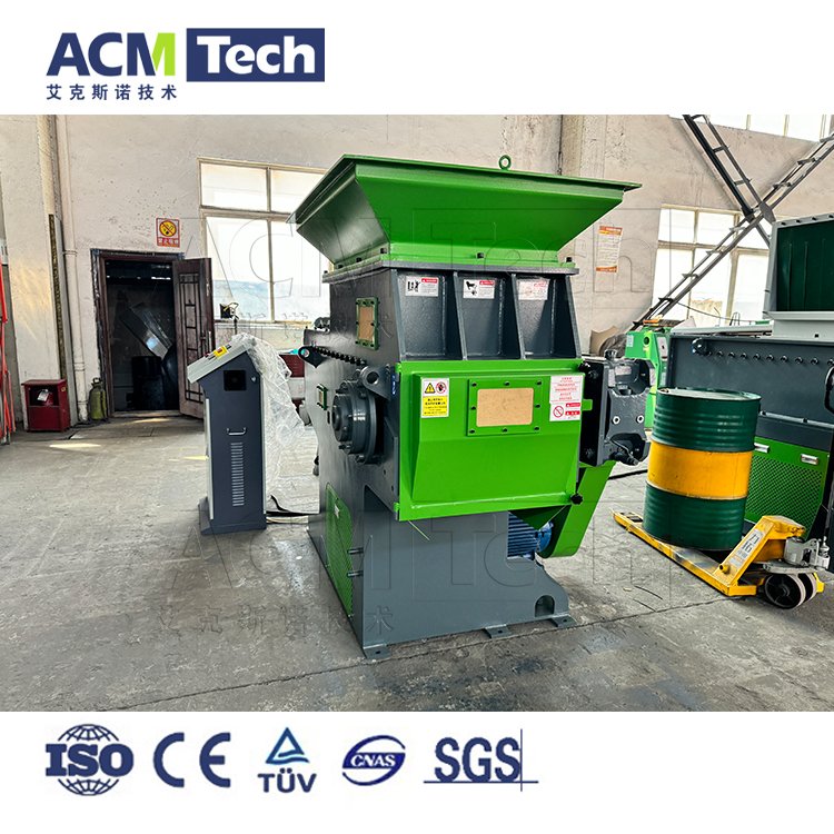 Wood Pallet Recycling Shredder Single Shaft Large HDPE PE PP Pipe Lumps Shredder Waste Plastic Bottles Shredder
