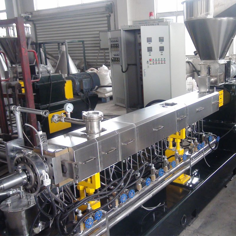 LD Double Screw Extruder HDPE PP LDPE Plastic Film Woven Bag Granulator Granulation Pelletizer Recycling Pelletizing Machine