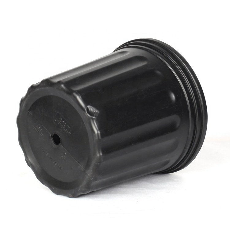 Wholesale 1 3 5 7 10 15 20 Gallon Blow Molding PP PE Planter Black Plastic Plant Nursery Pots
