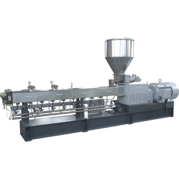 PP/PE/PC hot melt polymer granules twin screw plastic extrusion machine