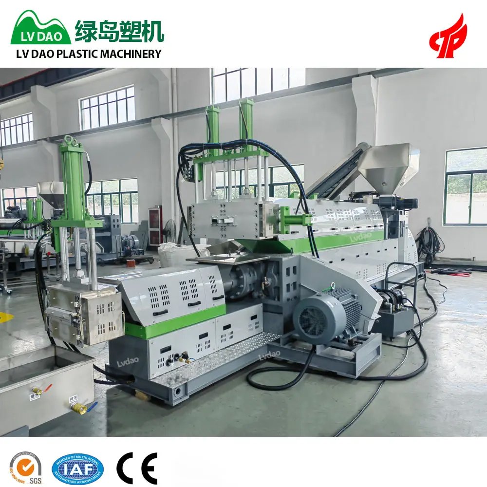 Lvdao cost of recycling and pelletizing waste pp pe hdpe abs plastic machinery machine line price plastic granulator for sale