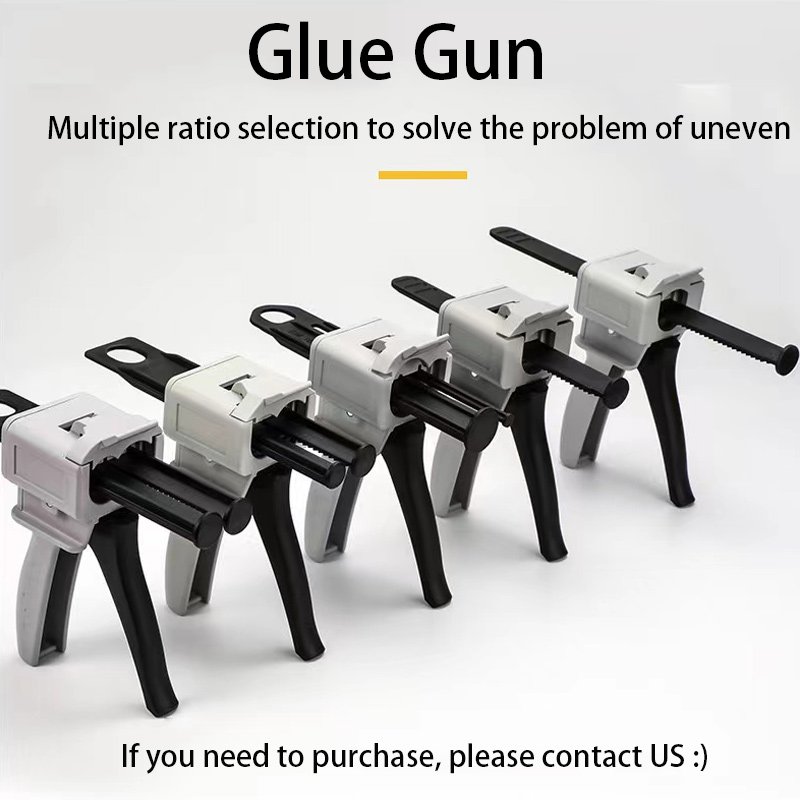 50ml 10:1 PP Plastic Dual Components Barrel Two-component Epoxy Cartridge Tube Plastic Dispensing Cartridge