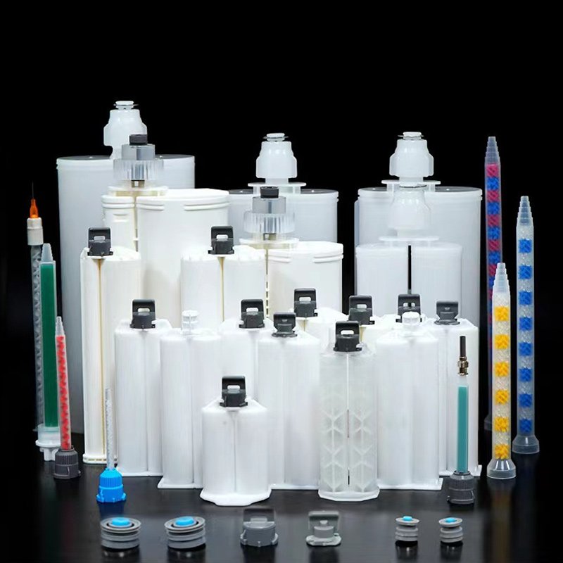 50ml 10:1 PP Plastic Dual Components Barrel Two-component Epoxy Cartridge Tube Plastic Dispensing Cartridge