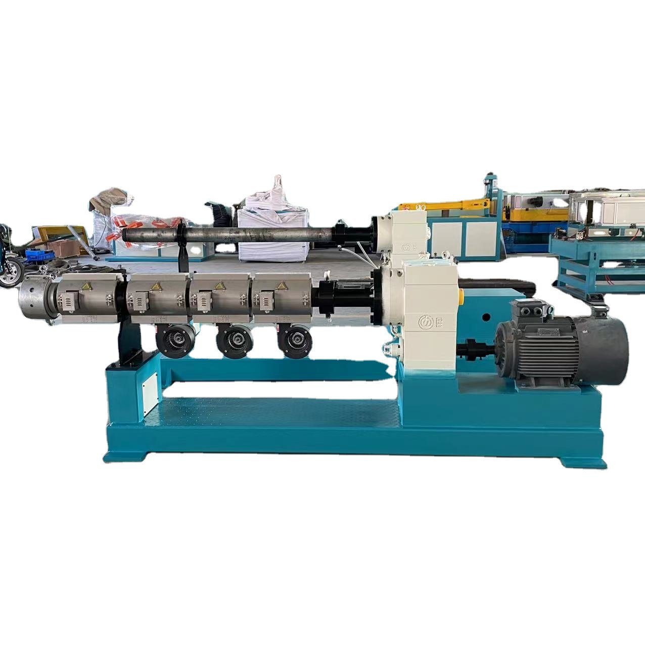 80-150kg/h HDPE PP PE Single Wall Corrugated Pipe Single Screw Extruder Machine