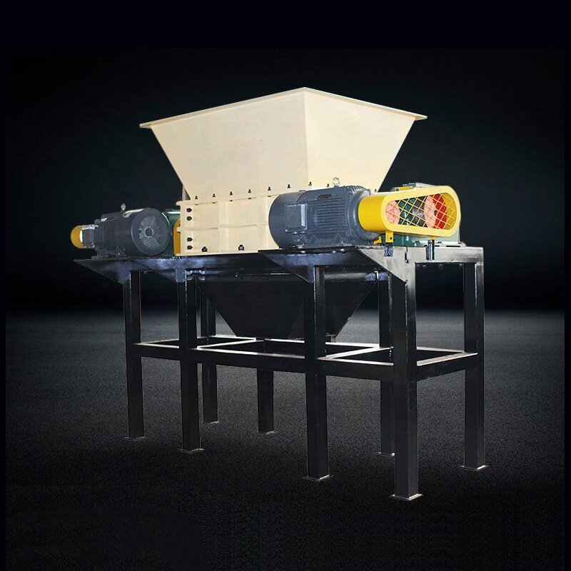 Metal Wood Plastic Food Crusher Double Motor Shredder Machine Pp Pet Plastic Pvc Recycling 10 Pieces 400 Mm Pet Pc Ssd 100 Mm