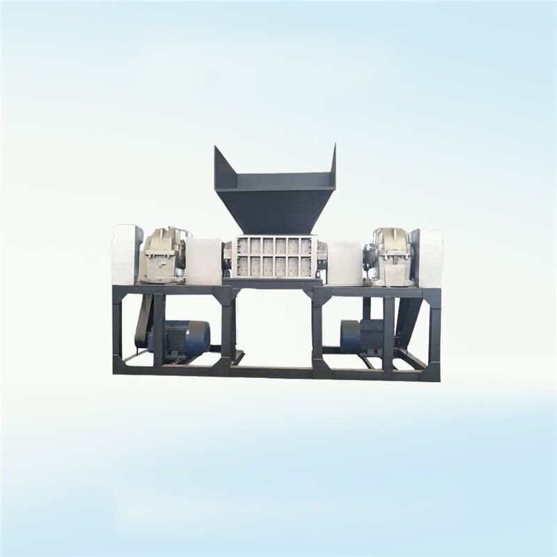 Metal Wood Plastic Food Crusher Double Motor Shredder Machine Pp Pet Plastic Pvc Recycling 10 Pieces 400 Mm Pet Pc Ssd 100 Mm