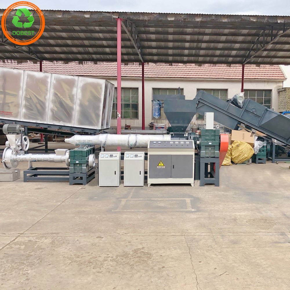 Waste Film Bags Recycling PP PE Pellet Granule Production Line