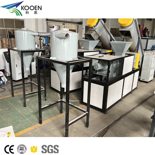 Cost of waste PE LDPE PP waste plastic films bags recycling machine / plastic washing line