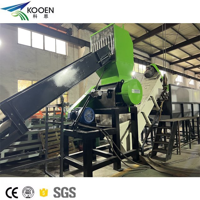 Cost of waste PE LDPE PP waste plastic films bags recycling machine / plastic washing line