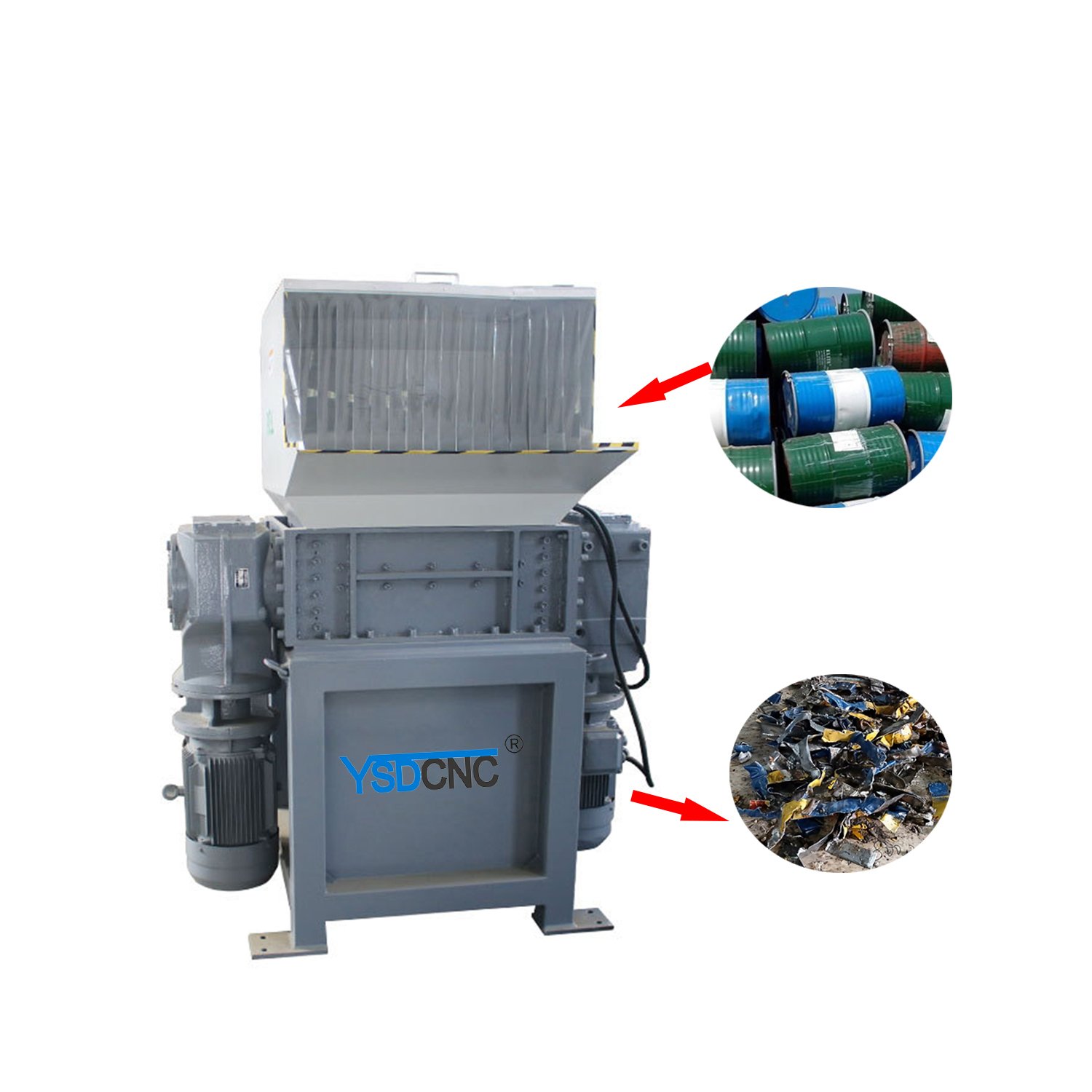 home mini double axis wood pallet fish frame metal steel plastic bottle shredder machine for waste