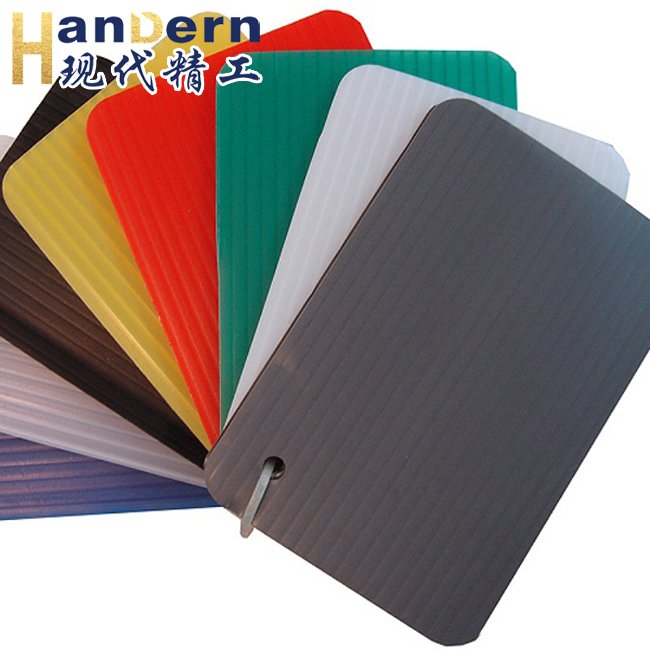 AB two layers co extrusion pp corrugated sheet making equipment ABA three layers plastic corrugated sheet extruder equipment