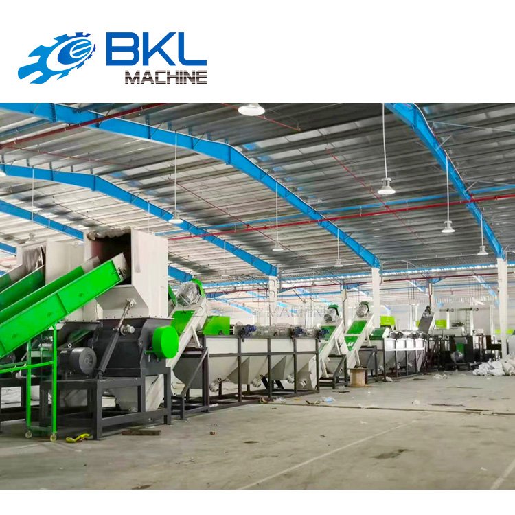 2000kg/h waste plastic pp pe agricultural film recycling washing machine/line