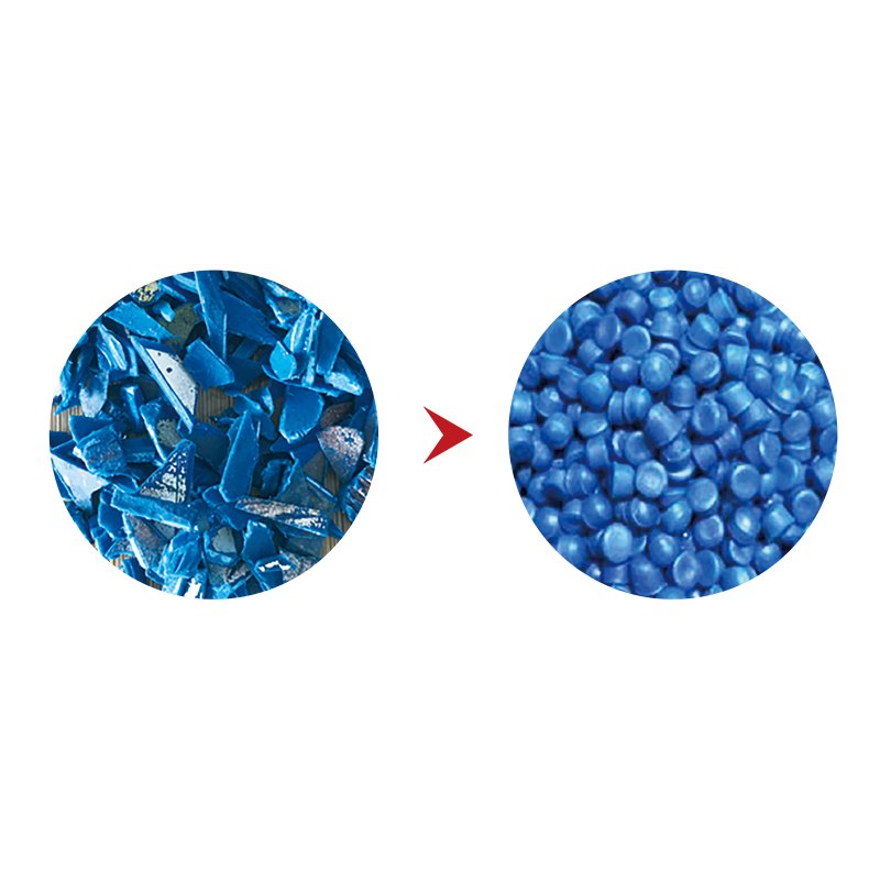 Automatic PP Plastic Recycling Pelletizer Equipment New Hard material granulation production line