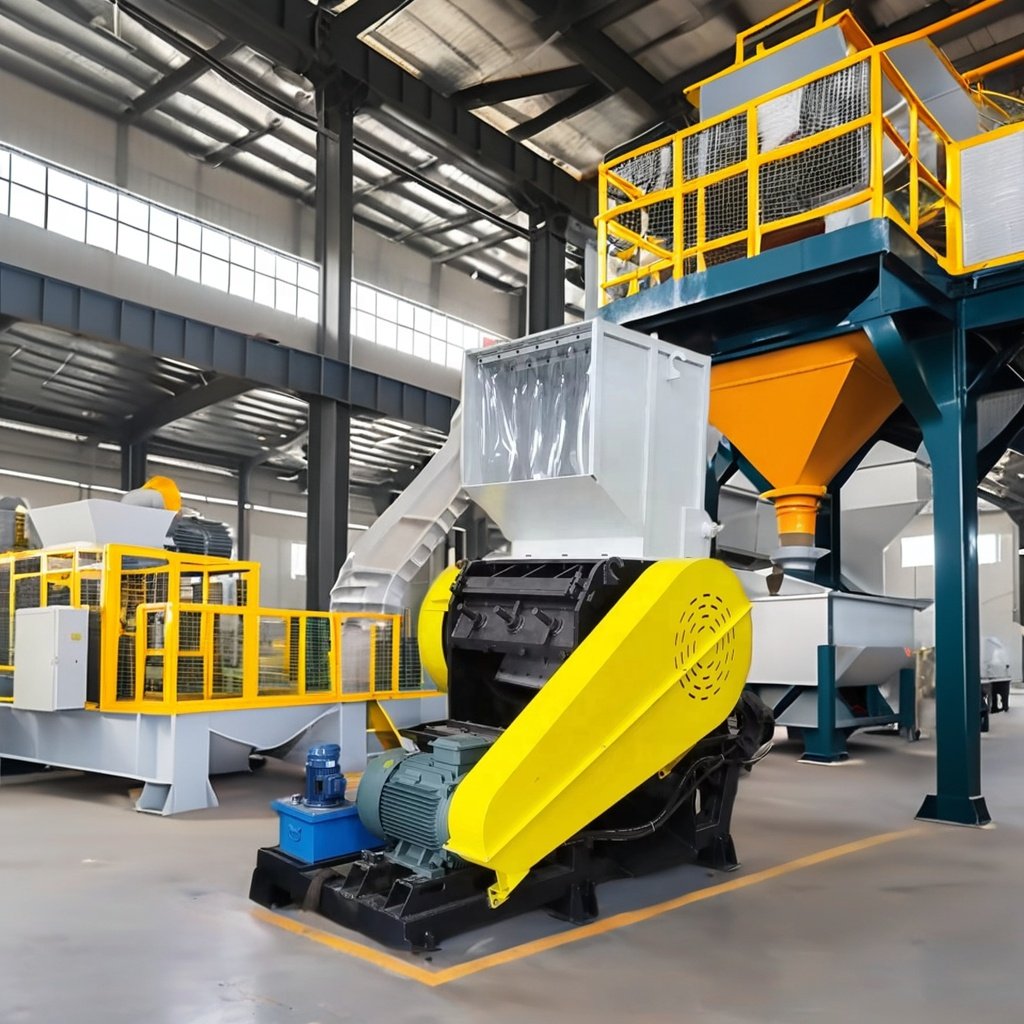 Automatic ABS Engineering Material Hot Washing Plant New Manufacturing Dewatering Machine Motor Bearing Gearbox PP PE PET