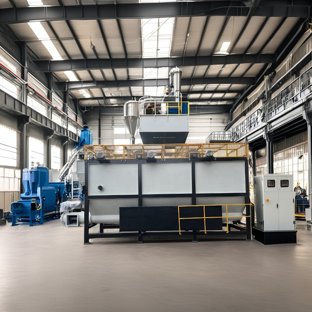 Automatic ABS Engineering Material Hot Washing Plant New Manufacturing Dewatering Machine Motor Bearing Gearbox PP PE PET