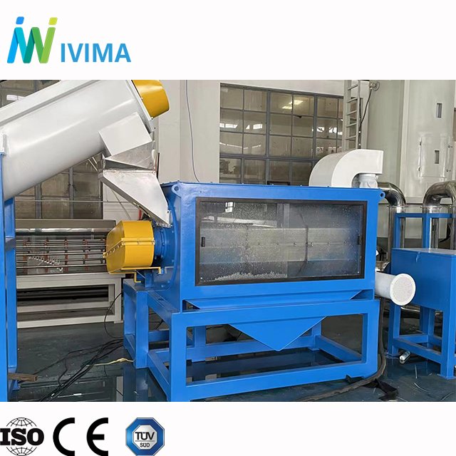 Ivima 300-1000kgh waste plastic bags recycling machine/PP PE LDPE film crushing washing line drying plant