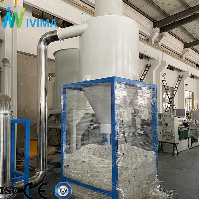 Ivima 300-1000kgh waste plastic bags recycling machine/PP PE LDPE film crushing washing line drying plant