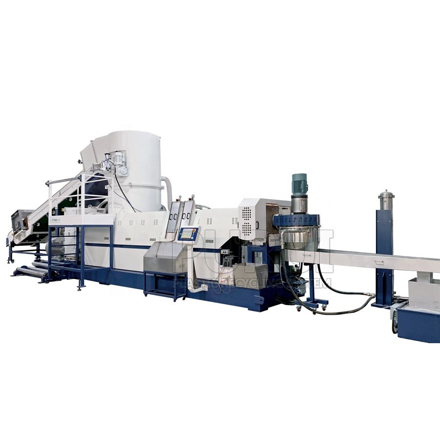 FIBC plastic granulation line pp jumbo bag pelletizing machine durable plastic granulator China