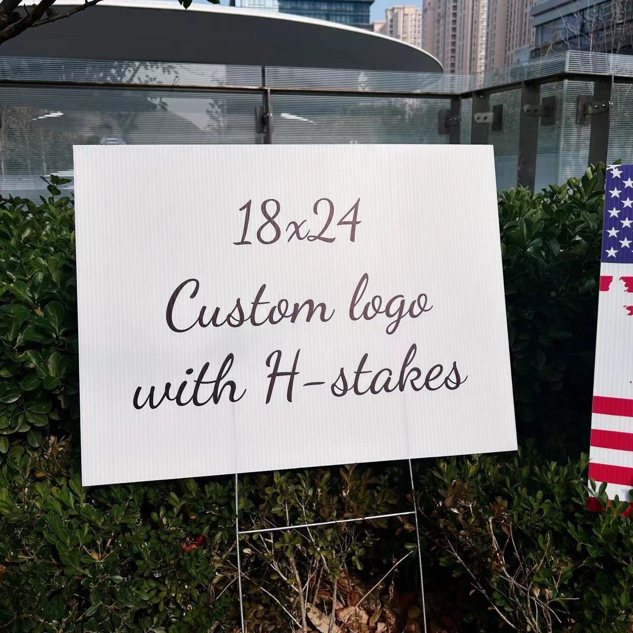 pp plastic yard sign yard sign,PP yard sign billboard,Corrugated Plastics Lawn Yard Sign