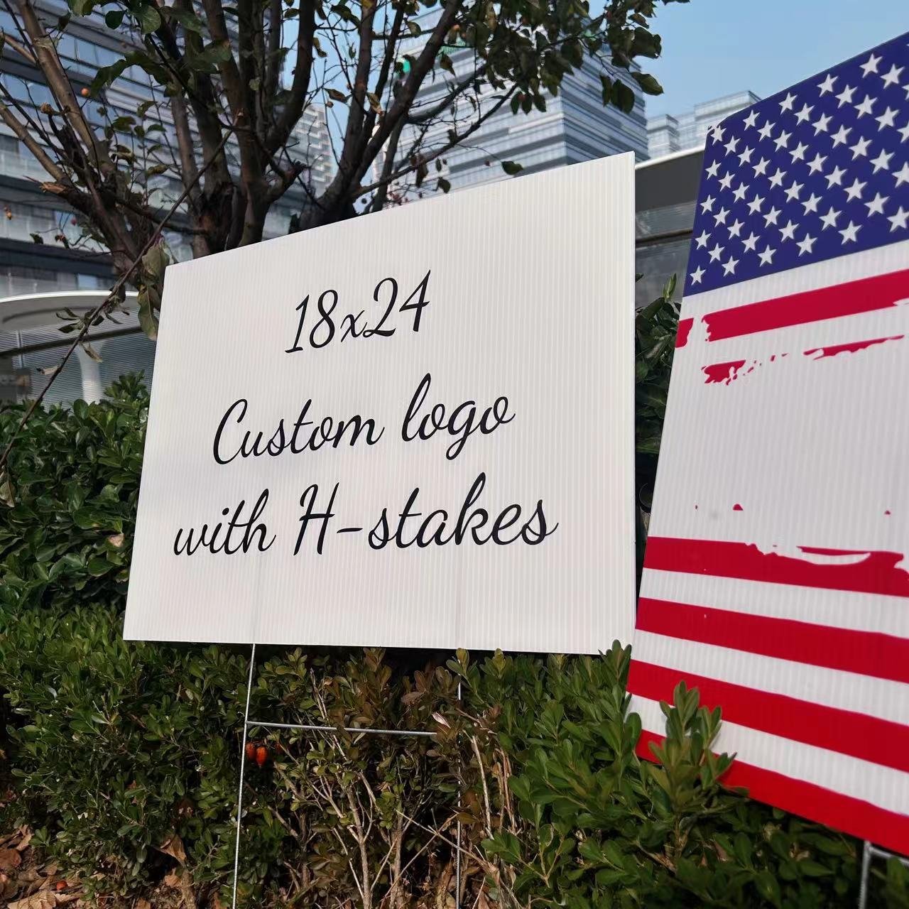 pp plastic yard sign yard sign,PP yard sign billboard,Corrugated Plastics Lawn Yard Sign