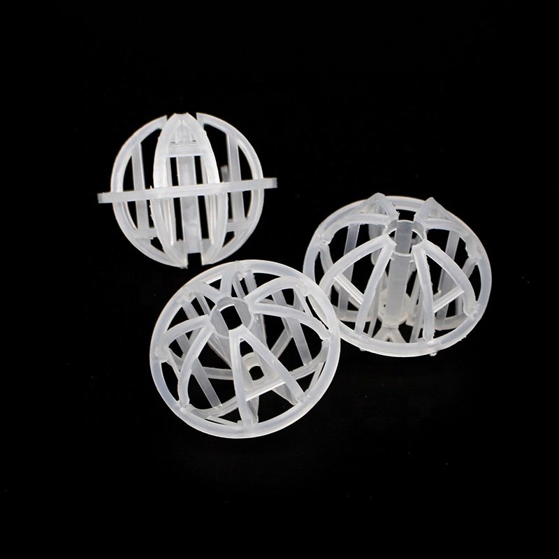 1 inch 1.25 inch PP PVC CPVC plastic Tri packs balls scrubber media tower packing