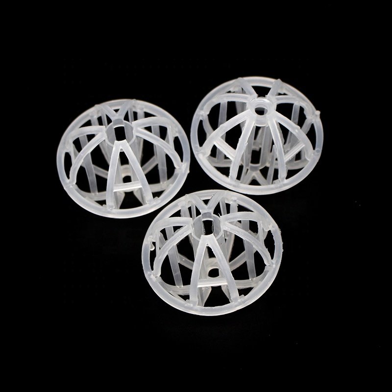 1 inch 1.25 inch PP PVC CPVC plastic Tri packs balls scrubber media tower packing