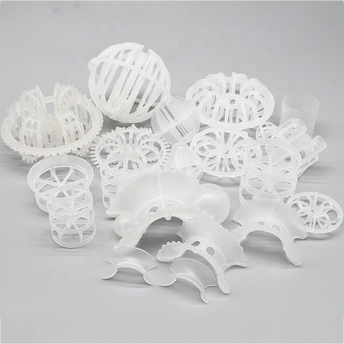 1 inch 1.25 inch PP PVC CPVC plastic Tri packs balls scrubber media tower packing