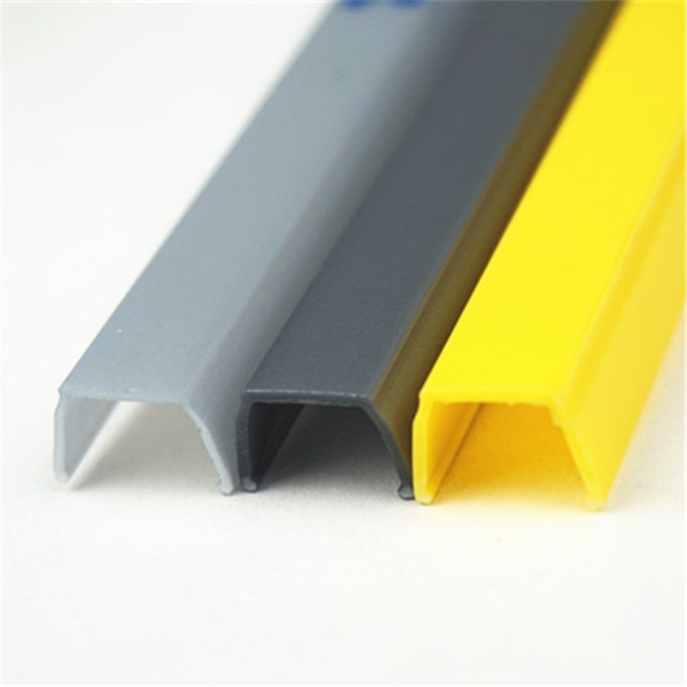 Hot sale plastic ABS/PP/PVC/PET seal strip aluminum door profile U-shaped aluminum profile sealing alloy flat clamp