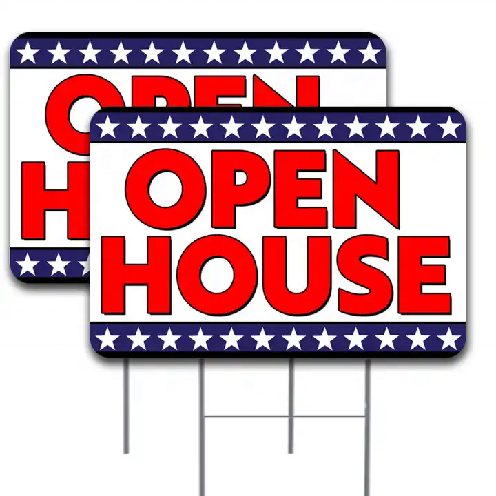 PP Material Outdoor Corrugated Plastic Yard Signs Coroplast Advertising Boards