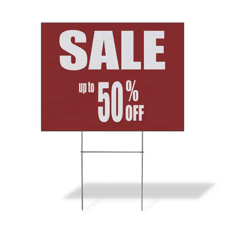 PP Material Outdoor Corrugated Plastic Yard Signs Coroplast Advertising Boards