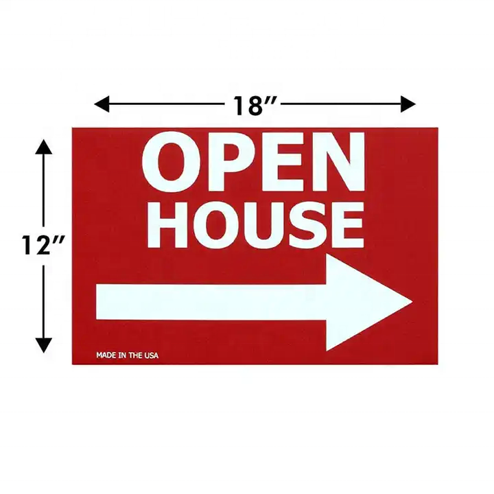 PP Material Outdoor Corrugated Plastic Yard Signs Coroplast Advertising Boards