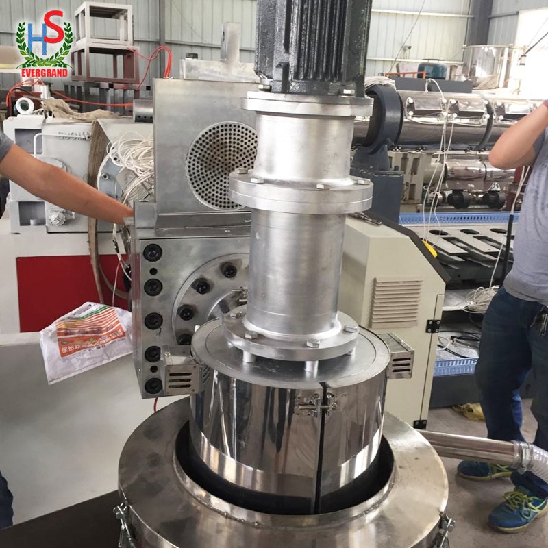 Plastic Granulator Water Ring Plastic Granule Pellet Cutting Machine With Die Face Cutter for China