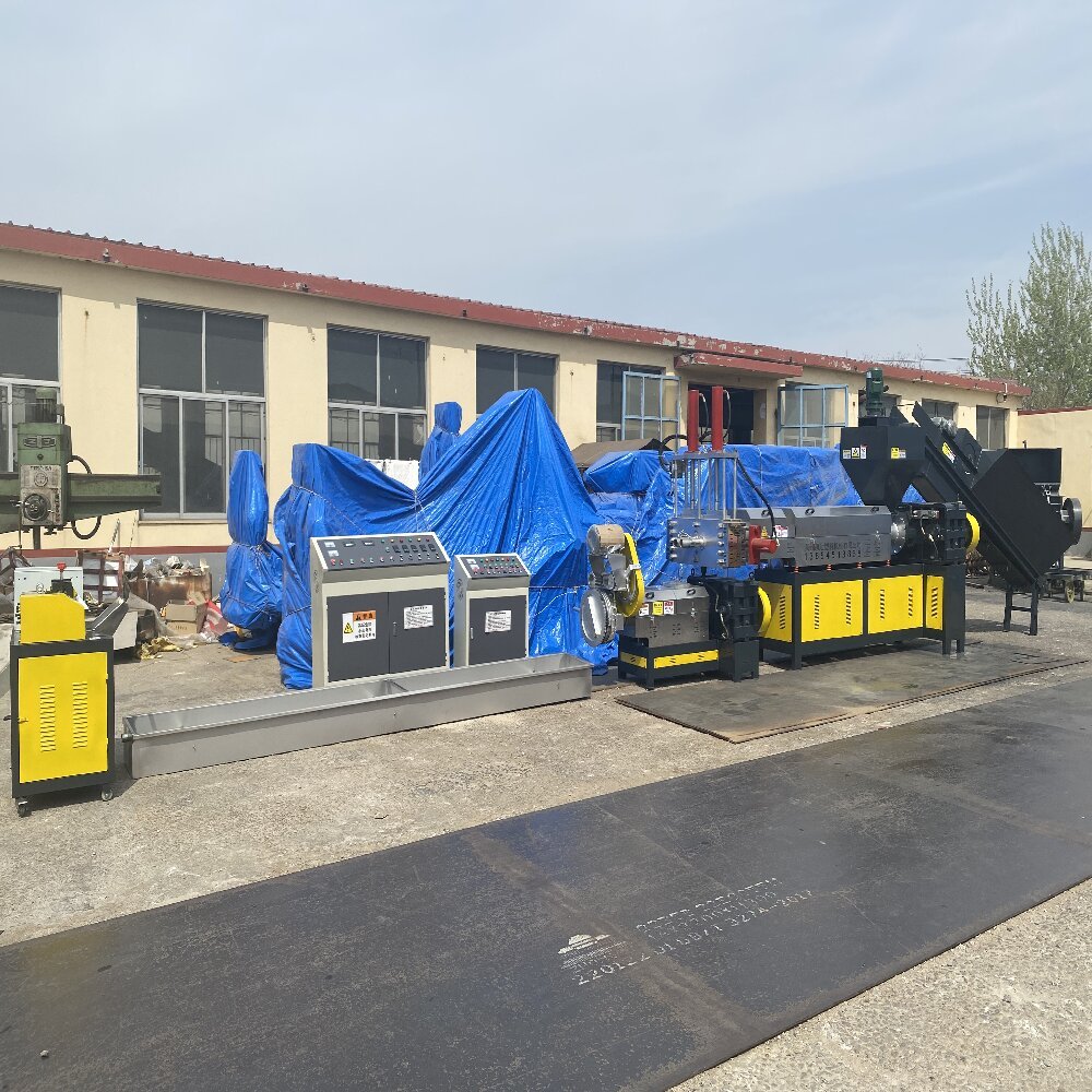 Automatic Recycle waste plastic granules making machine Plastic Pe Pp Recycling Granulator plastic granules in pakistan