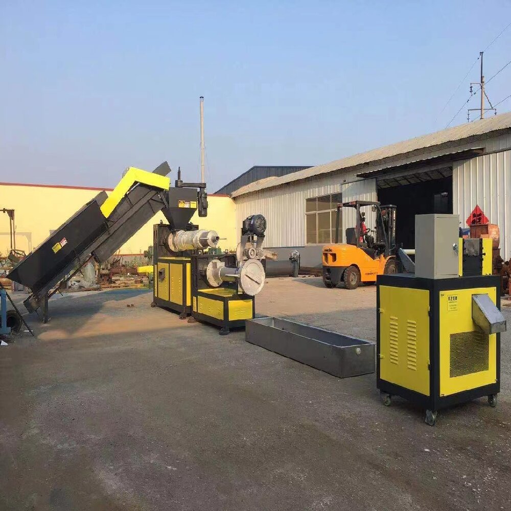 Automatic Recycle waste plastic granules making machine Plastic Pe Pp Recycling Granulator plastic granules in pakistan