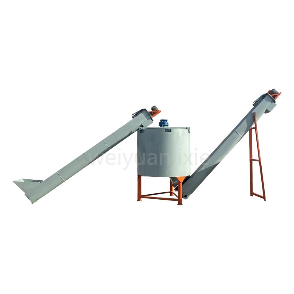 Plastic Hot Washer pp pe pet bottle flakes Hot Washing tank Machine