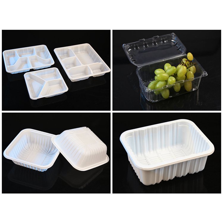 Automatic New Plastic Tray Plate Food Container Forming Making Machine Vacuum Thermoforming Machine