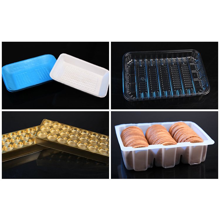 Automatic New Plastic Tray Plate Food Container Forming Making Machine Vacuum Thermoforming Machine