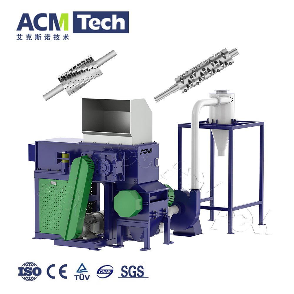 Hot Sale Plastic shredder machine PE PP PVC PET Waste Plastic Crusher and Shredder all in one Machine