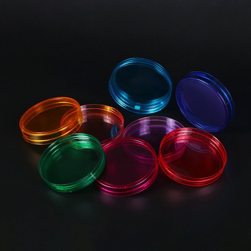Hot selling recycled material 45 caliber PP/PET/aluminum cap biodegradable plastic cylindrical packaging box