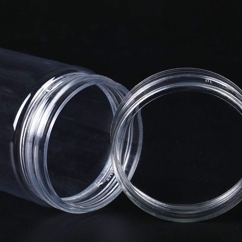Hot selling recycled material 45 caliber PP/PET/aluminum cap biodegradable plastic cylindrical packaging box