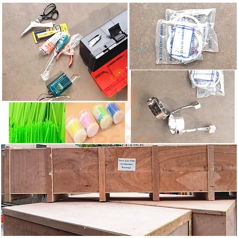 Mini second hand single screw pp plastic cotton buds swab rod stick Extruder machine