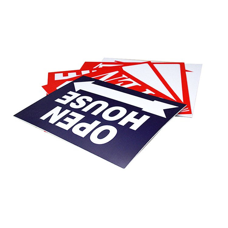 Personalized Printing PP Corrugated Sheet Outdoor Billboard Signage Waterproof Coroplast Correx Plastic Yard Sign