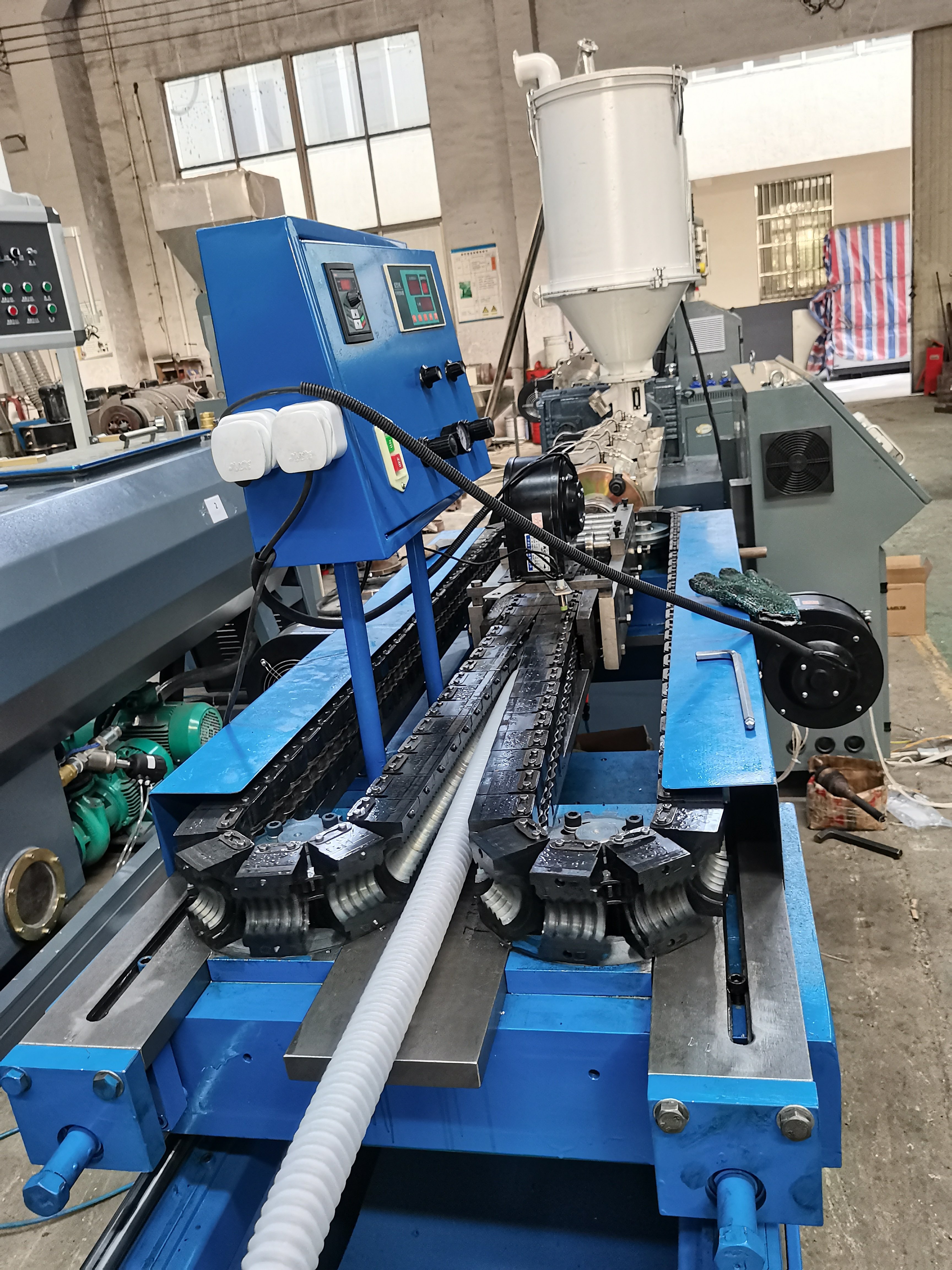 Drain pipe for household appliances PP Single wall Corrugated pipe making machine extrusion machine