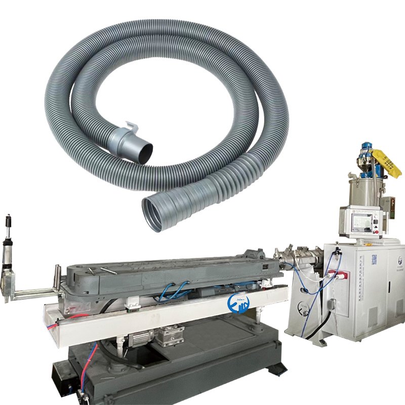 Pp Pe Pvc Electrical Conduit Extrusion Production Line/single Wall Pe Pp Protective Corrugated Pipe Making Machine