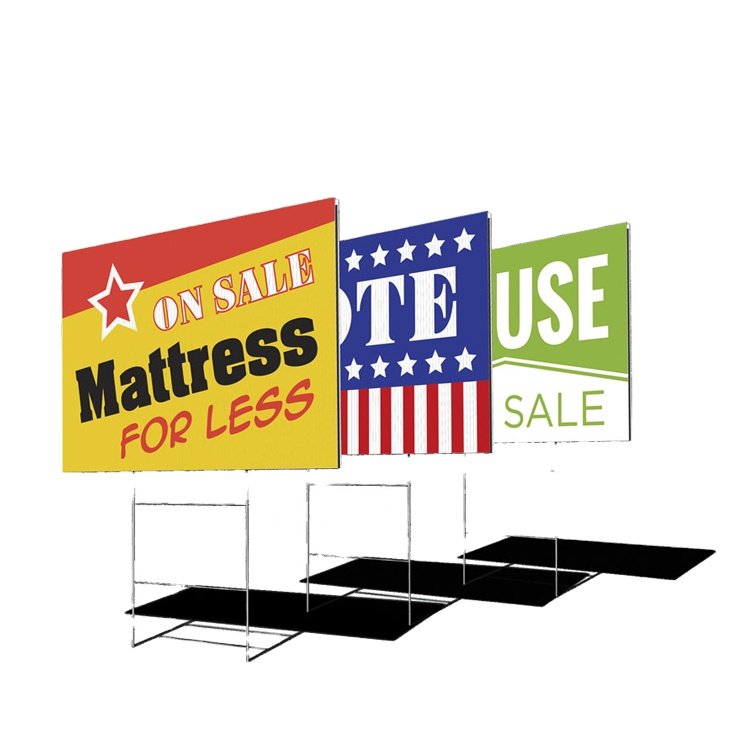 plastic yard sign yard sign,PP yard sign billboard,Corrugated Plastics Lawn Yard Sign