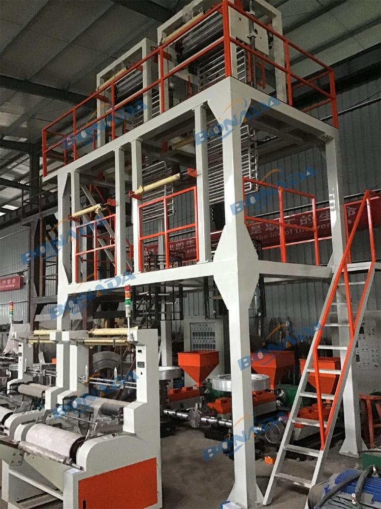 Hot Selling Easy Operated Good Quality Die Head PE PP POF Plastic Film Blowing Machine Extruder for Shopping Packaging Bags